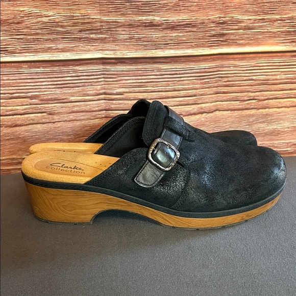 Clarks Black Leather Women’s Loafers / MulesSize 11